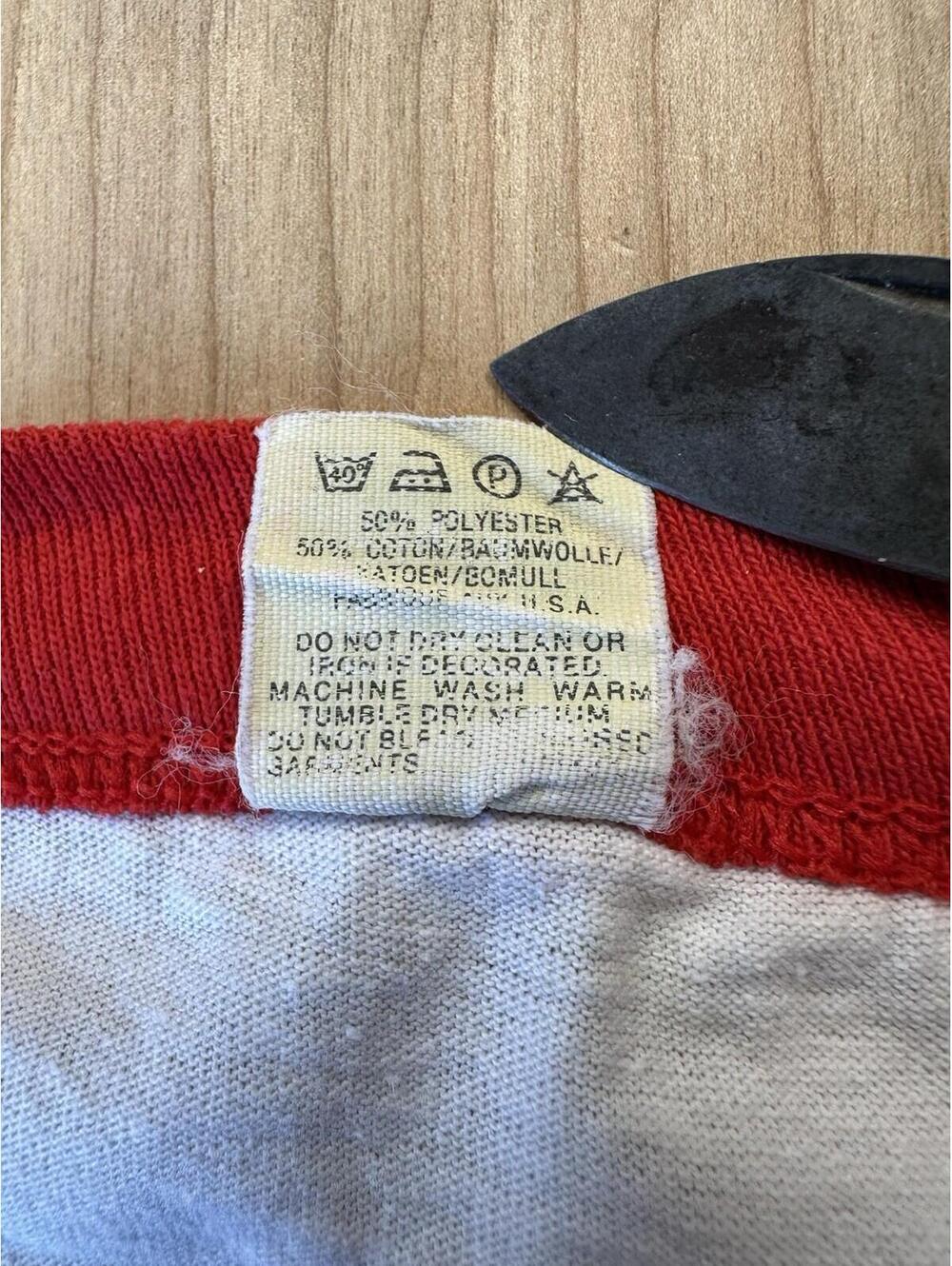 vintage 80's LARGE MOUTH BASS ringer T shirt SCREEN STARS large MADE IN USA - Picture 14 of 16